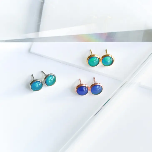 Color Changing Mood Stone Earrings