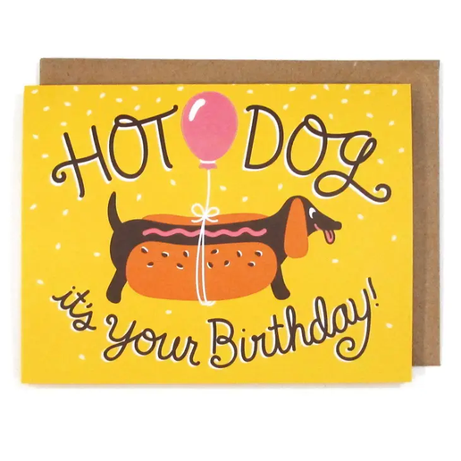 Hot Dog Birthday Card