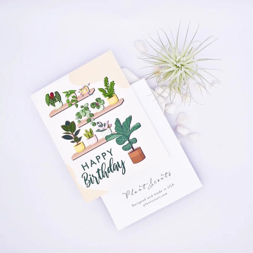 Birthday Greetings Plant Lover Card