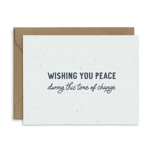 Wishing You Peace Plantable Seeded Sympathy Greeting Card