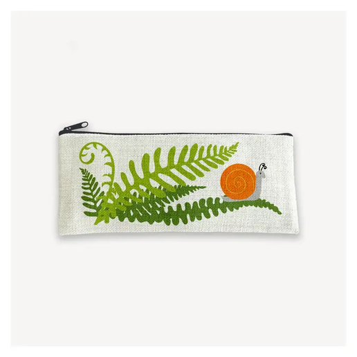 Ferns & Snail Pencil Pouch